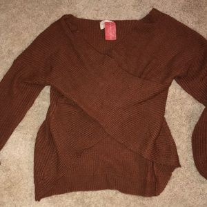 Burnt orange sweater